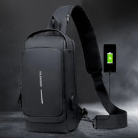 Men Waterproof Casual Chest Bag