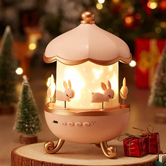 Beautiful Projector Carousel Night Light for Kids and Adults