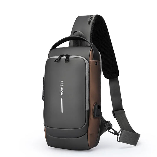 Men Waterproof Casual Chest Bag