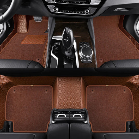 3D Custom Double Layer Leather Car Floor Mats