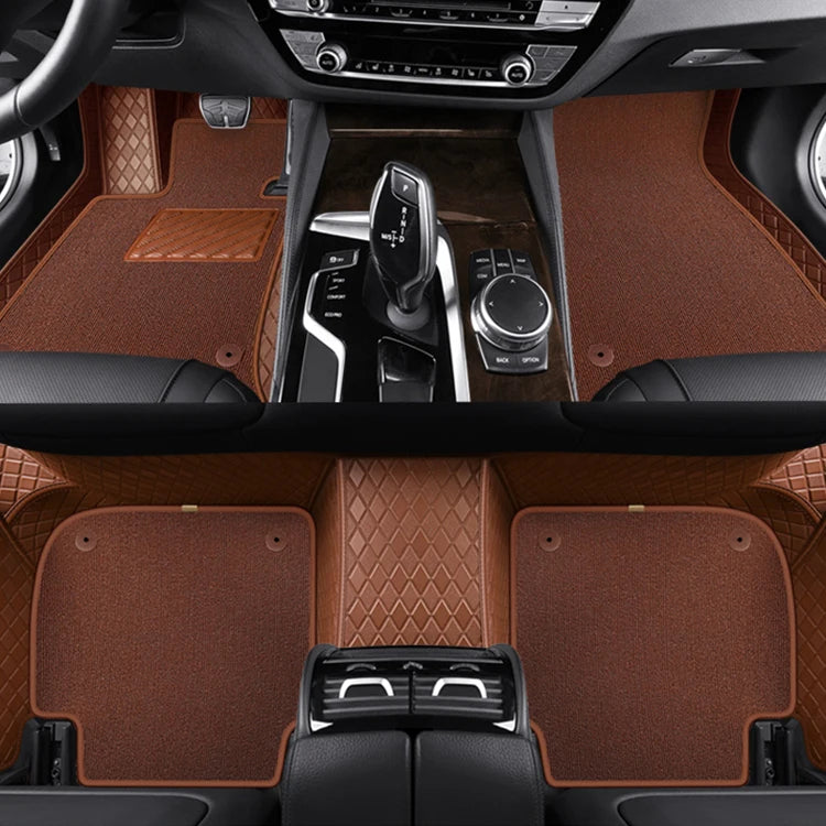 3D Custom Double Layer Leather Car Floor Mats