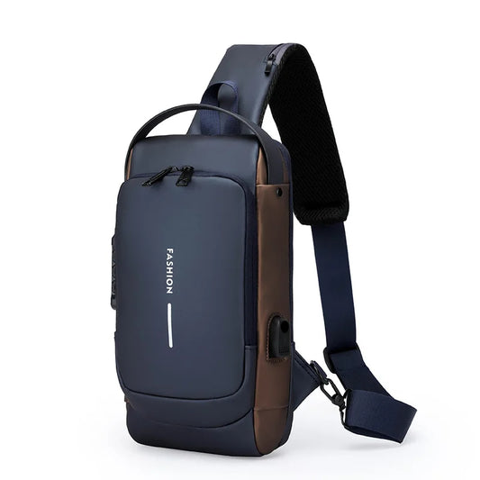 Men Waterproof Casual Chest Bag
