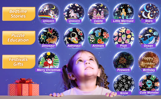 Beautiful Projector Carousel Night Light for Kids and Adults