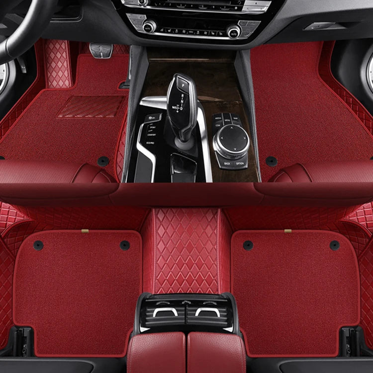 3D Custom Double Layer Leather Car Floor Mats