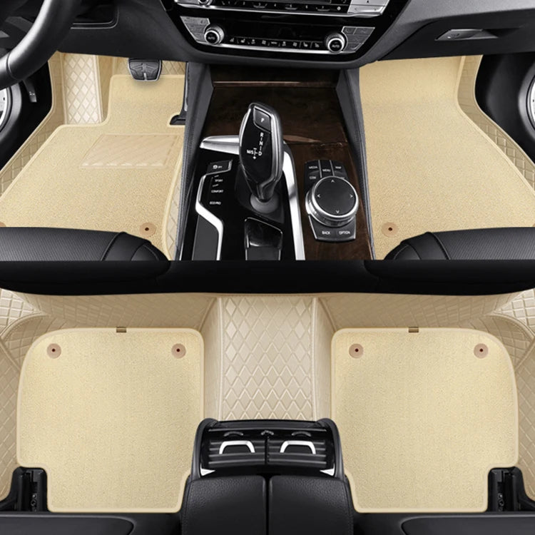 3D Custom Double Layer Leather Car Floor Mats