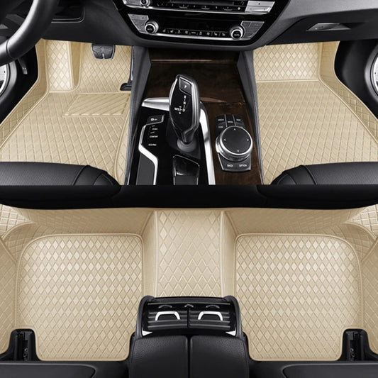 3D Fully Customized Single Layer Leather Car Floor Mat