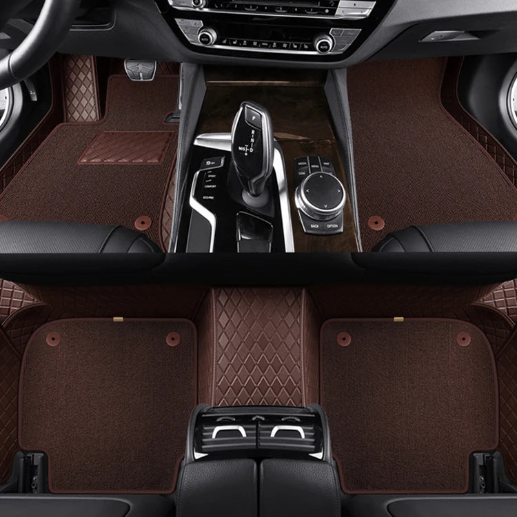 3D Custom Double Layer Leather Car Floor Mats