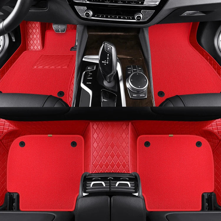 3D Custom Double Layer Leather Car Floor Mats