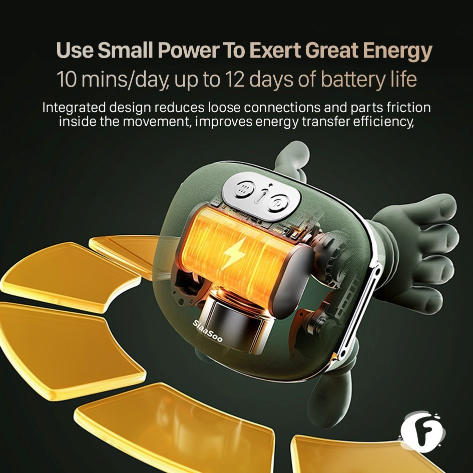 Hands-Free Deep Tissue Massage with Kneading and Infrared Physiotherapy Heat