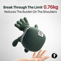 Hands-Free Deep Tissue Massage with Kneading and Infrared Physiotherapy Heat