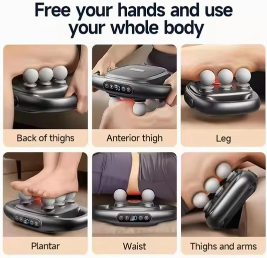 Deep Tissue 6-Head Electric Massage Gun for Full Body Muscle Massage